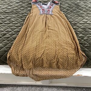 THML Brown Patterned Maxi Dress